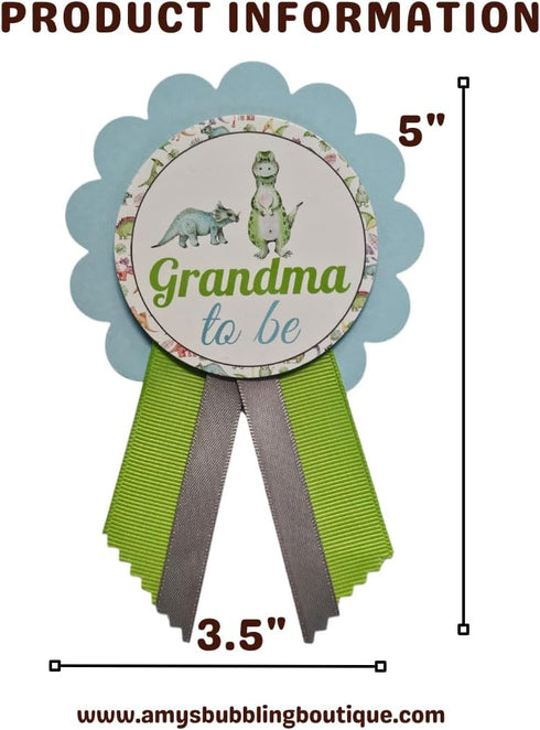 Dinosaur Baby Shower Pins for Mommy Daddy Grandma, Jungle Family to Wear, It's a Boy Baby Sprinkle