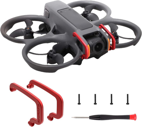 Gimbal Bumper for DJI Avata 2, Aluminum Alloy Anti-Collision Protect Bar for DJI Avata 2 FPV Drone Accessories, Red