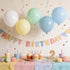50Pcs 12 Inch 1st Blue and Green Balloons, Baby Shower Balloons Pastel Light Green White Baby Blue Yellow for Kid Boy