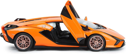 RASTAR RC Car 1/14 Scale, 2.4Ghz Lamborghini Sian FKP 37 Radio Remote Control R/C Toy Car Model Vehicle (Orange)