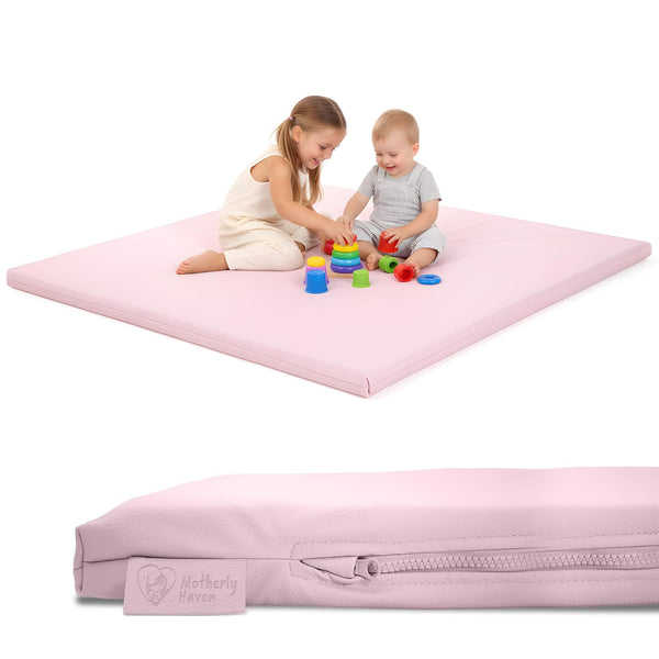 Motherly Haven Play Mat Cover Only Fits 50x50x1 Rollable Foam Floor Mat