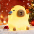 Capybara Night Light for Kids, Capybara Squishy Lamp, 3 Level Dimmable Nursery