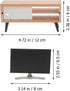 Toyvian 1/12 Scale Dollhouse Miniature TV - Dollhouse Living Room Television, Mini TV Cabinet, Tiny TV Set Decor