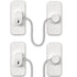 AOSITE Mini Fridge Locks for Kids, No Drill Refrigerator Locks for Cabinets, Drawer Locks for Baby Proofing, White, 2