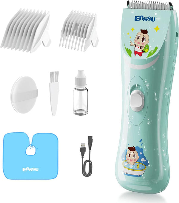ENSSU Baby Hair Clippers - Lower Noise Haircut Trimmers for Children with Autism, Waterproof Hair Cutting Kits
