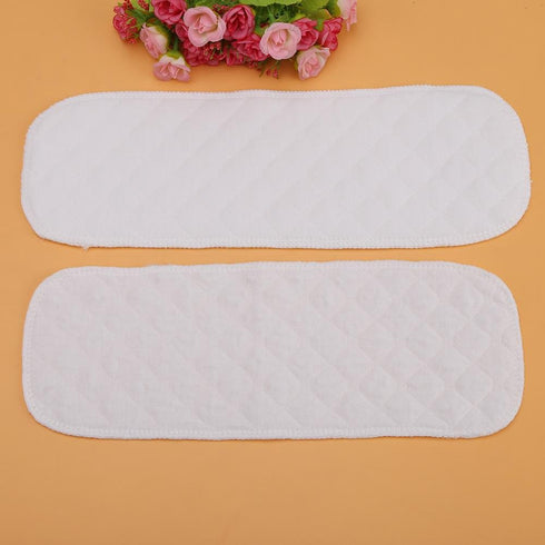 Huhushop 10PCS 6 Reusable Nappy Liners Washable Layers Soft Incontinence Cloth Diaper Insert Liner Nappy Pad Baby
