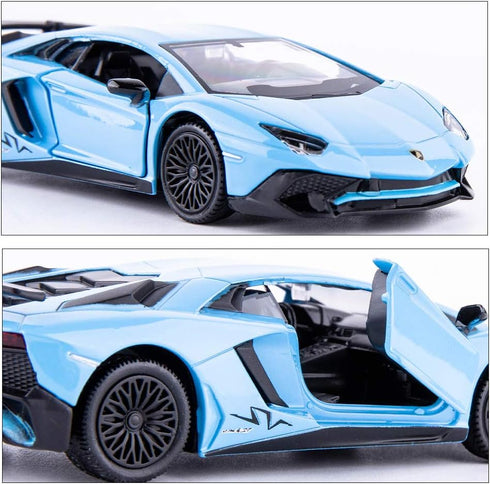 1/36 Scale Aventador LP700-4 Casting Car Model, Zinc Alloy Toy for Kids, Pull Back Vehicle Gift