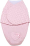Ultra Soft 2 Ply Plush Swaddle Blanket with Embroidery for Baby, Pink