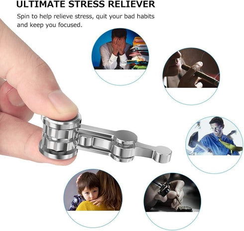 Updated Version Fidget Spinner, Metal Sensory Fidget Hand Toys for Kid and Adult, Relieving Stress, Party Favors,