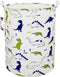 Dinosaur Laundry Basket Hamper - Cute Kids Toy Storage Bin with Handles for Boys and Girls Dinosaur Room Decor