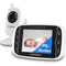 Video Baby Monitor with Camera, 3.2 Inch LCD Display, Night Vision, Two-Way Audio, and Room Temperature Monitoring