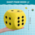 6 Inches Sessions(Multicolor,4 Shappy Foam Dice Fun Filled Large Educational Toy Kawaii Giant Dice Decorative Eva Foam