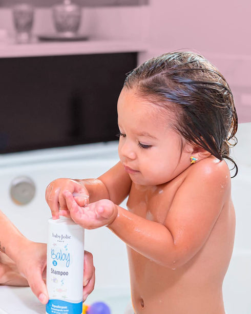 7.5oz 7.5oz Baby Jolie Tear-Free Bath Essentials for Infants and Toddlers | Shampoo + Hair Conditioner