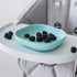 BEABA Silicone Baby Suction Plate, Non-Slip Suction Bottom - Easy to Clean, Soft Durable Silicone Plates for Baby and Toddler, Sky by Baba