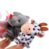 Acekid 10pcs Soft Plush Animal Finger Puppets Set, Baby Story Time Velvet Style for Toddlers