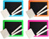 Set Neon Chalkboard Includes Board, Chalk, and Eraser, Educational Learning, Kids Prizes, Prize Giveaways, Party Favors