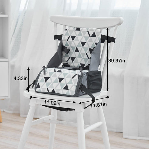 PandaEar Travel Booster Seat| Portable High Chair for Dining Table| Compact Lightweight Travel Seat with Adjustable