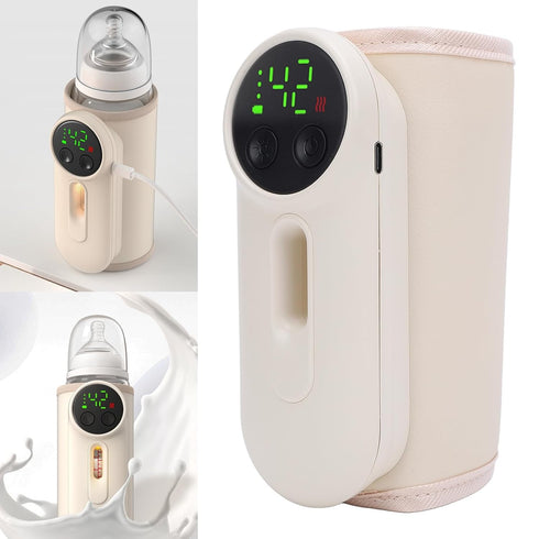 Tnfeeon Silent Milk Bottle Warmer Fast Heating Bottle Heater Travel Friendly Efficient Heating Technology with Accurate