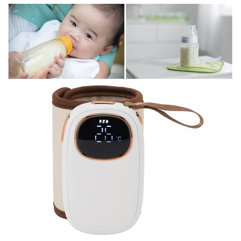 Luocute Fast Bottle Warmers with Thermostat Function, USB Bottle Warmer Sleeve for Travel, Portable Car Bottle Warmer