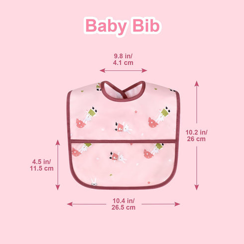 Accmor Waterproof Toddler Bibs - Mess-Free Feeding for Boys and Girls