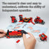 Train Building Toys Set 3 in 1 Steam Train Motorcycle Tractor Building Block for Kids STEM Creative Kit