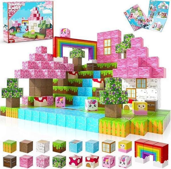 100PCS Magnetic Blocks Building Toys for Boys & Girls, Building Blocks with