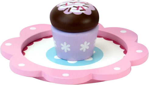 9 Set, Sophia's Piece Wooden Cupcake Multicolor