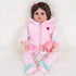 16 inch Set ENADOLL Lifelike Reborn Baby Dolls - Realistic Baby Doll Newborn Girl Doll with Feeding Accessories Gift