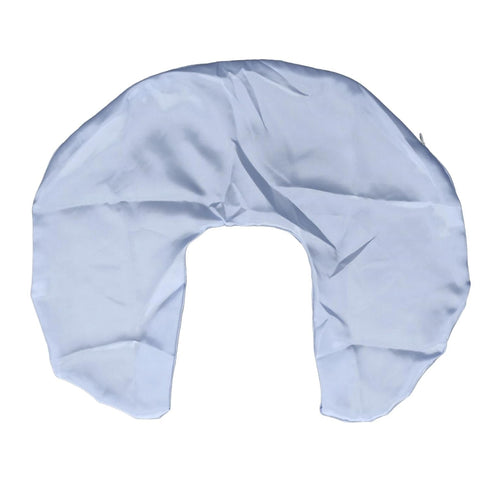 Grey & Blue Washable Nursing Pillow Cover - Soft Satin for Breastfeeding