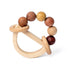 Wooden Baby Rattles 0-6 Months, Montessori Color Rings for Newborns 6-12 Months, Toddler Toys 1-3