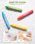 13, 12 24, 48 JUPITEARTH Beeswax Crayons for Toddlers Non-Toxic Silky Crayons, Jumbo and Washable Crayon, Easy to Hold