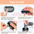 RIMOL 3-in-1 Trimmer Electric Nail Clipper with Polishing, Automatic Nail with LED Light & Nail Scraps Storage