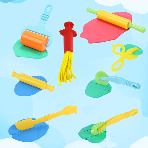 144 Set 3-8 PCS Dough Tools for Kids Ages Includes Letter & Number Cutters, Animal Cutters, Dinosaur Molds, Extruder