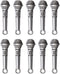 Toyvian Dollhouse Decor Musical Doll, 1:12 Scale Miniature Microphone Musical Instruments Dollhouse Accessories