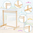 11 Pcs Doll Garment Rack with Wooden Dolls Clothes Hanger 11.8 Inches Doll Closet Mini Doll Clothes Hangers Doll Wardrobe Furniture Accessories for Dollhouse Supplies