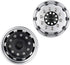2pcs Metal Front Wheel Hubs Rims for 1/14 Tamiya Tractor Climbing Trailer RC Car Upgrade Parts