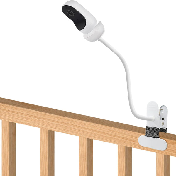 Baby Monitor Mount, Compatible with Owlet Cam/Duo, 15.7in Flexible Clip, Wall Mount, Adjustable Metal