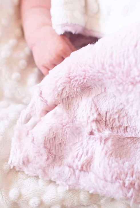 Cozy 50 60 inch) BUTTZO Baby Blanket for Boys Girls Toddlers, Fuzzy Soft Warm Minky Dot Receiving Blanket,Baby Newborn