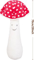 28'' Large Mushroom Plush Pillow, Red Mushroom Shaped Stuffed Animal, Soft Big Plushies Gift for Kids