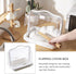 Luxshiny Handheld Bottle Organizer with Lid Large Transparent Storage Box for Milk Bottles Pacifiers and Dishes