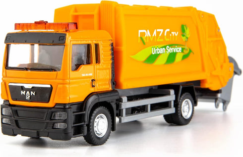 BDTCTK Man Garbage Truck Toy - Zinc Alloy Die-Cast Pull-Back Model Car, Festive for Boys & Girls, Collectible