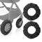 Baby Stroller Wheel Cover - Noise Reducing & Anti-Scratch Cart Wheel Tire
