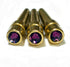 WE Games Brass Cribbage Pegs - Set of 3 with Swarovski Austrian Crystals in Amethyst Purple