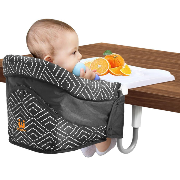MTWML Hook On High Chair with Tray,Portable Baby High Chair that Attaches
