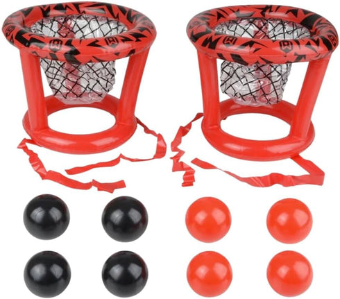 Wicked Big Sports Inflatable Basket Heads, Funny Basketball or Toss Game for Outdoor or Indoor Play, Red (1913)