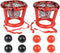 Wicked Big Sports Inflatable Basket Heads, Funny Basketball or Toss Game for Outdoor or Indoor Play, Red (1913)
