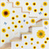 Sunflower Wall Stickers with 3D Butterfly, Removable Yellow Flower Wall Decals, Waterproof Mural for Nursery Kids