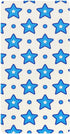 miaozhen Cotton Baby Crib Sheets Soft Stretchy Blue Stars Dot Blue Light Toddler