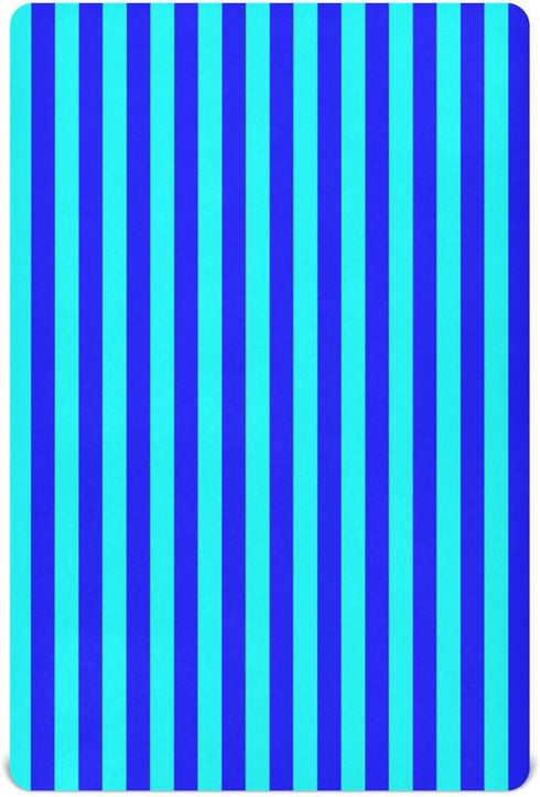 Pigsaly Crib Sheets Aqua Blue Vertical Stripes Baby Sheet for Standard Crib Mattress