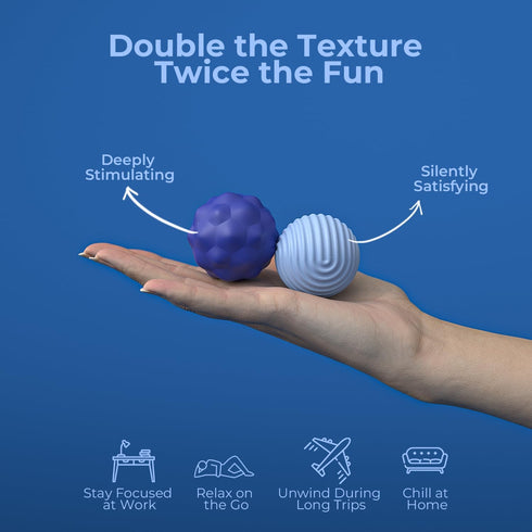Generic 2Pcs Large Silicone Magnetic Balls Fidget Toys for Adult & Teens - Stress Balls Sensory Toys for Autism ADHD